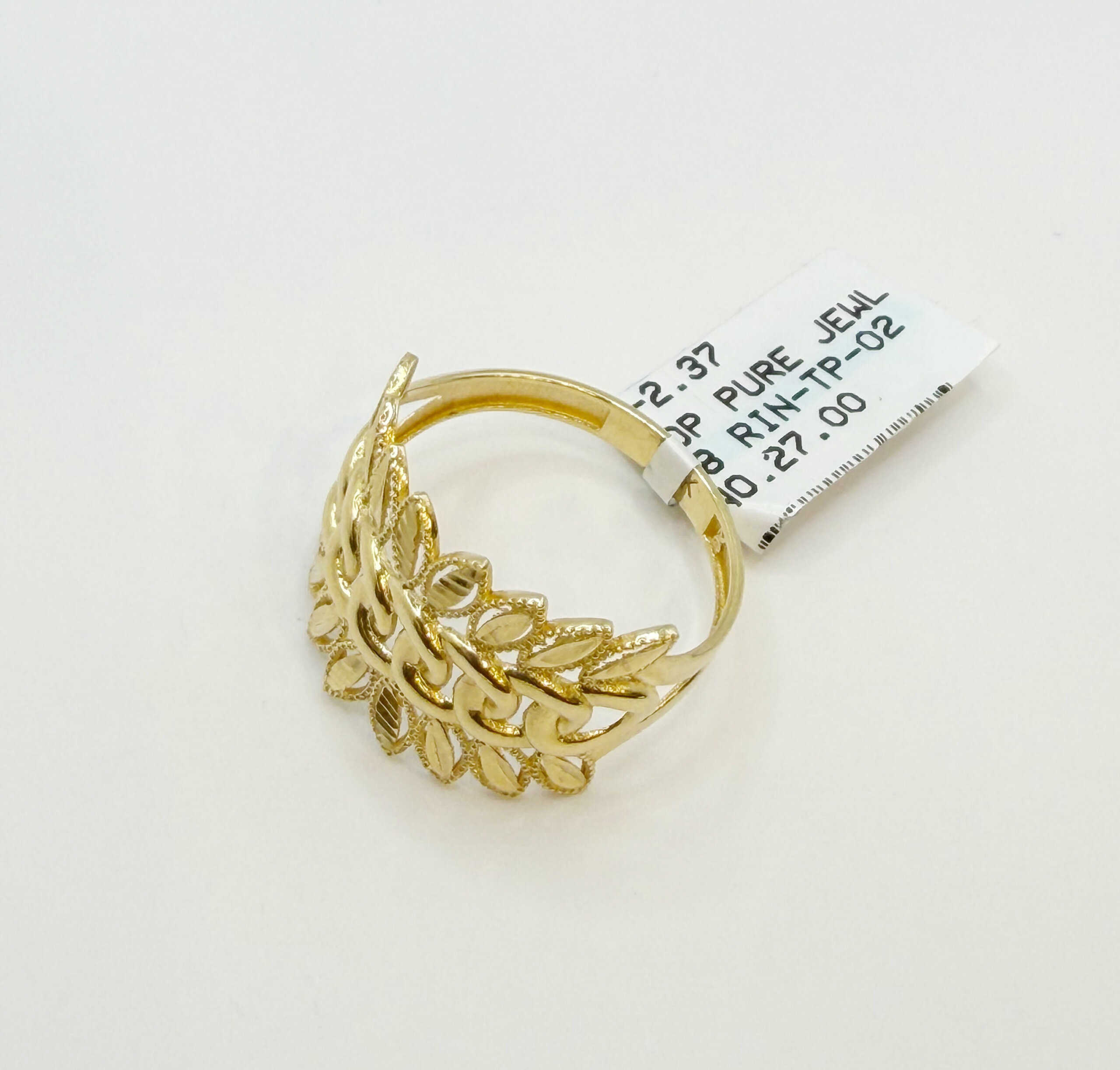 Yellow Gold Floral Vine Ring