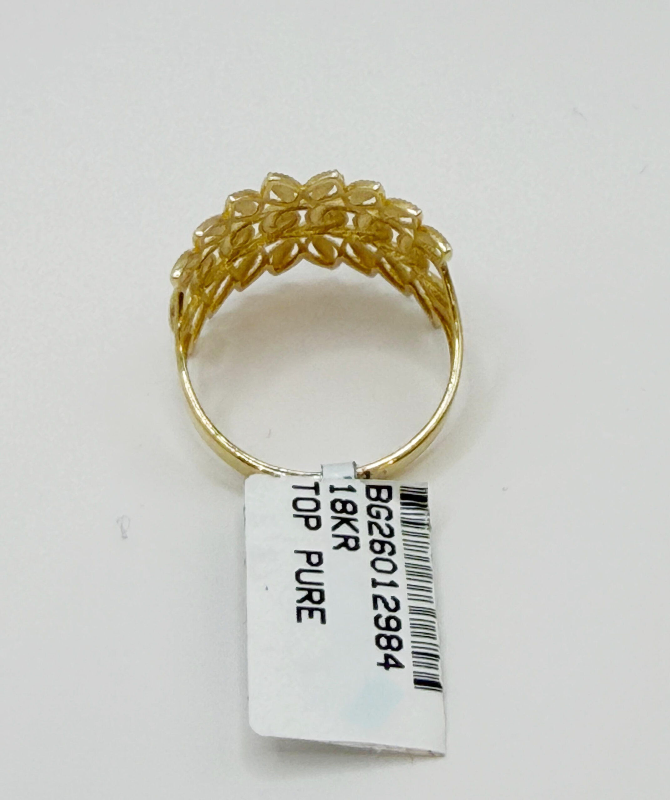 Yellow Gold Floral Vine Ring - Image 4