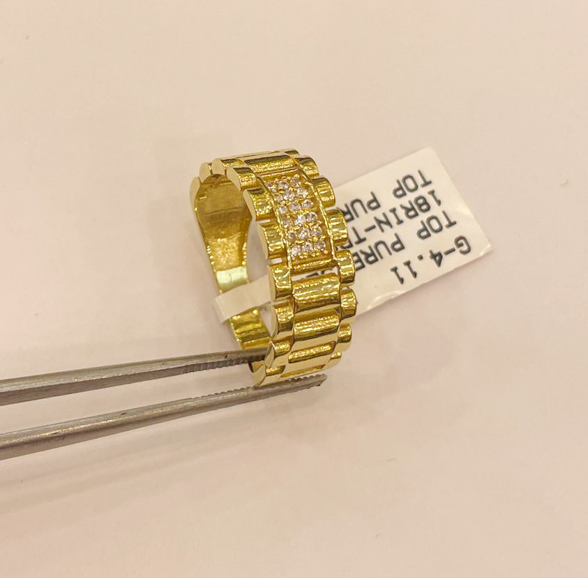 Yellow Gold Link-Style Ring - Image 4