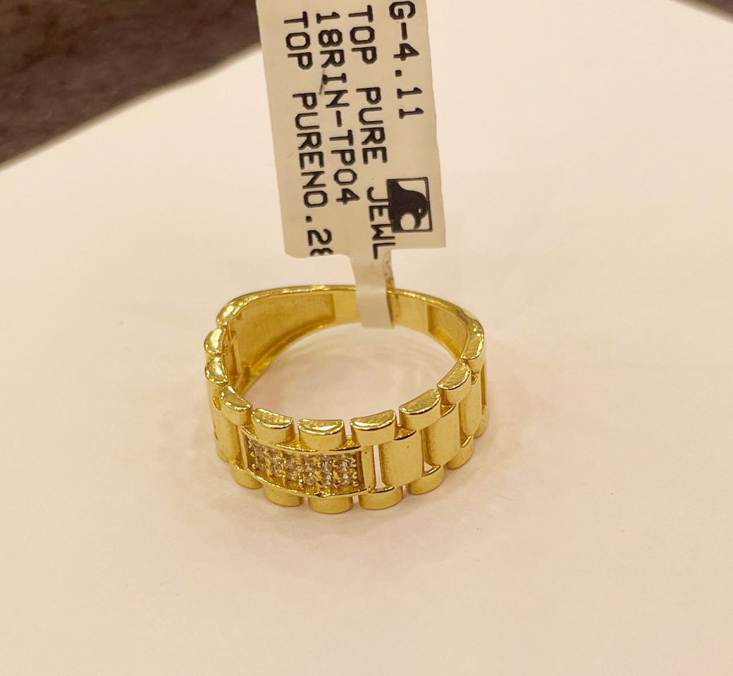 Yellow Gold Link-Style Ring - Image 2