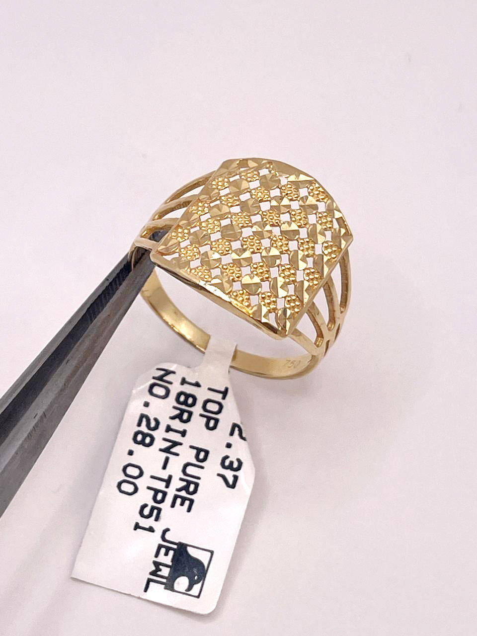Yellow Gold Dome Ring - Image 9