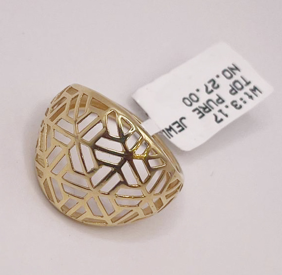 Yellow Gold Dome Ring - Image 5