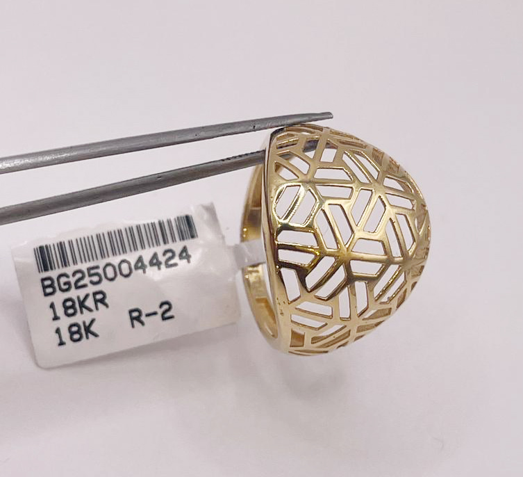 Yellow Gold Dome Ring - Image 6