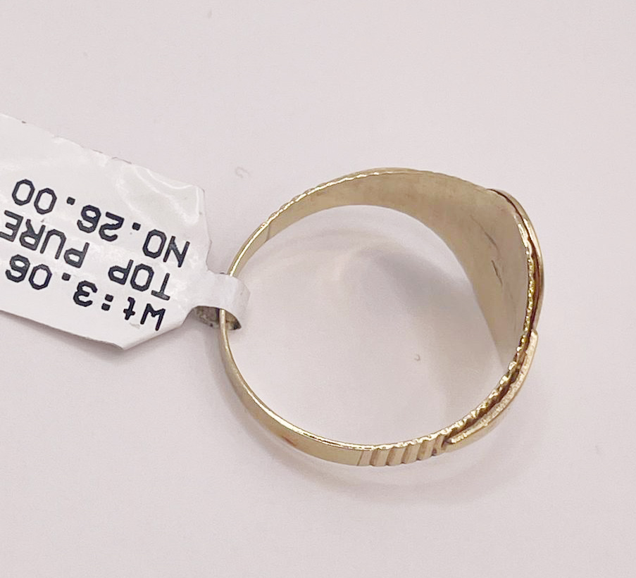 Yellow Gold Religious Signet Ring - Image 3