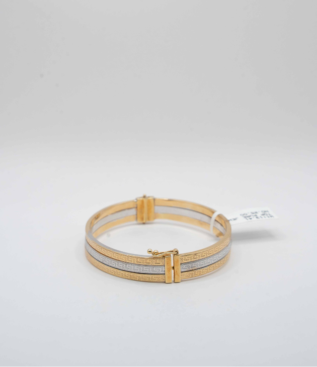 Triple band Two tone bangle